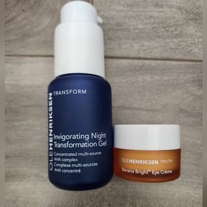 Ole henriksen Invigorating Night Gel and Mini Banana Bright Eye Cream